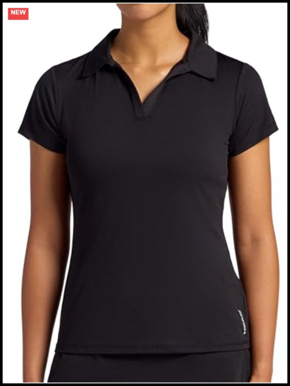 Women's Slim Fit Active Polo Shirt Stretch Lightweight Polyester Spandex